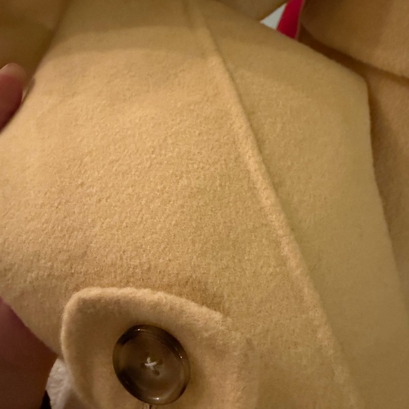 Teenie Weenie Yellow Wool Handmade Trench Coat - Picture 10 of 11